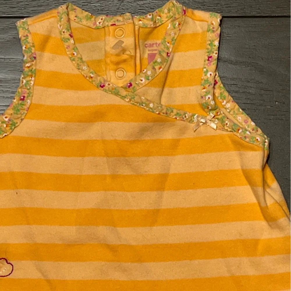 Carters Baby Girl 0-3 Months Orange One Piece NWOT